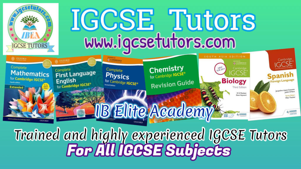 Online IGCSE Chemistry Tutors